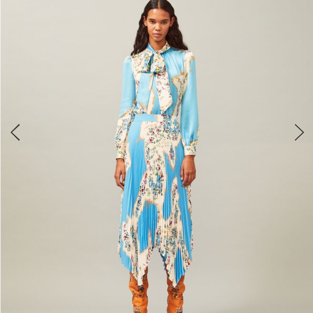 NEW TORY BURCH SUNBURST PLEATED SKIRT